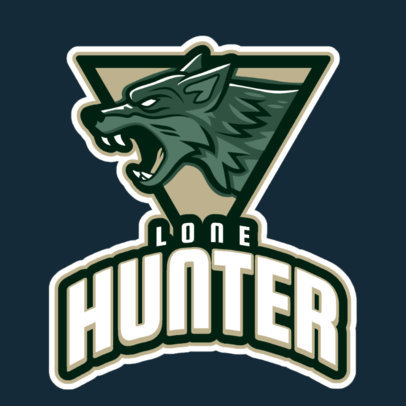 Aggressive Wolf Gaming Logo Maker