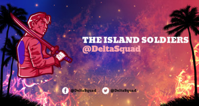 Twitch Banner Maker for a Free Fired-Based Channel 1983a