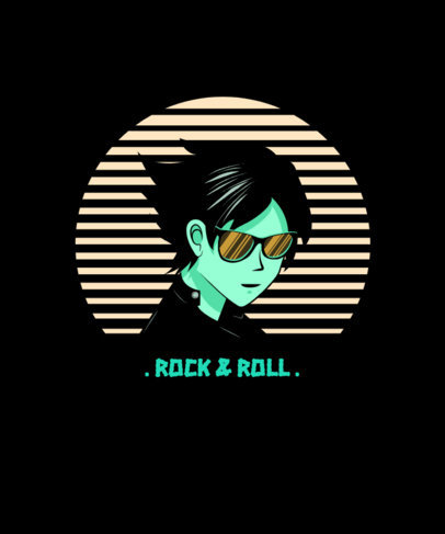 80's T-Shirt Design Maker Featuring an Abstract Retro Wave Style