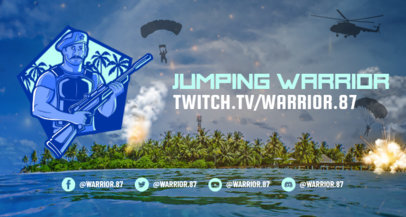 Twitch Banner Creator with Free Fire-Related Graphics