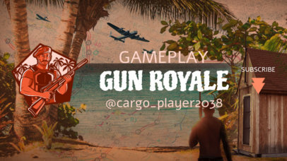 Gaming-Channel YouTube Banner Maker with Graphics Inspired by Free Fire