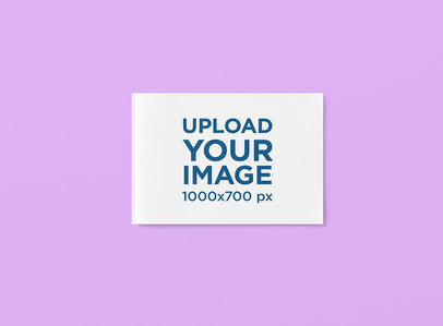 Horizontal Magazine Mockup with a Plain Background 