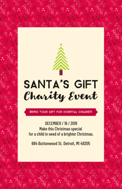 Flyer Maker for a Christmas Charity Event 