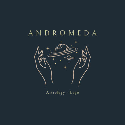 Logo Creator with Minimalist Astrology-Allusive Illustrations 2662e