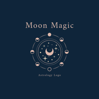 Astrology Astrology Logo Maker Featuring the Moon Phases