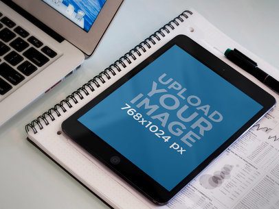 Black iPad Mini Office Environment