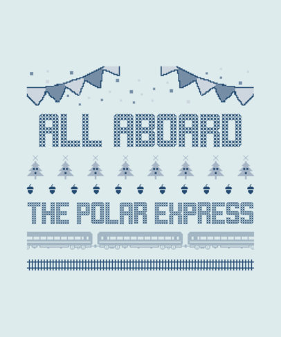 Quote T-Shirt Maker with an Ugly Christmas Sweater Style