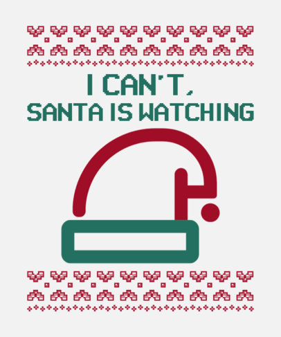 Funny T-Shirt Maker with an Ugly Christmas Sweater Style