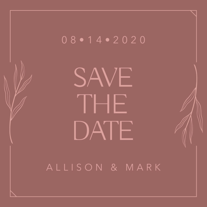 Instagram Post Maker for a Wedding Announcement