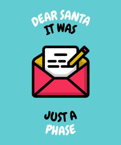 Sarcastic X-mas T-Shirt Design Template 