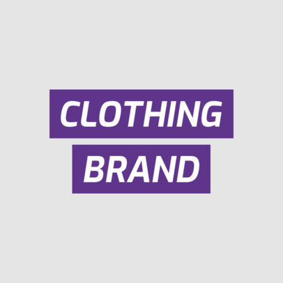 Streetwear Clothing Brand Logo Template Featuring a Futuristic Typeface