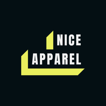 Text Block Logo Template for an Urban Apparel Brand 2722f