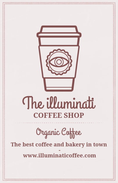 Coffee Shop Online Flyer Maker with a Coffee Cup Clipart 406f-158-el