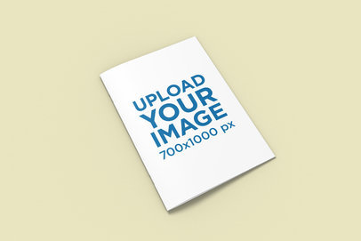 Mockup of the Cover of an A4 Magazine