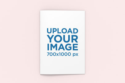 Mockup Featuring a Closed A4 Magazine Placed on a Flat Surface 1269-el