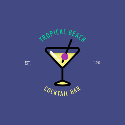 Online Logo Maker for a Tropical-Themed Bar