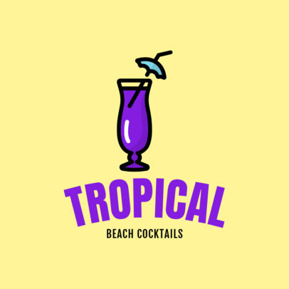Colorful Logo Maker for a Beach Bar 