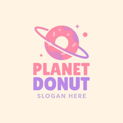 Cool Logo Maker for a Donut Shop 
