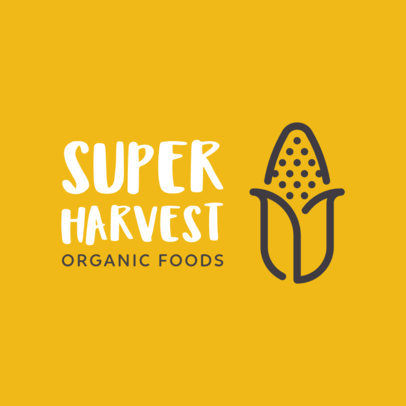 Trendy Logo Maker for an Organic Food Shop
