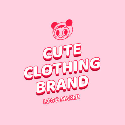 Clothing Brand Logo Maker Featuring Cute Graphics