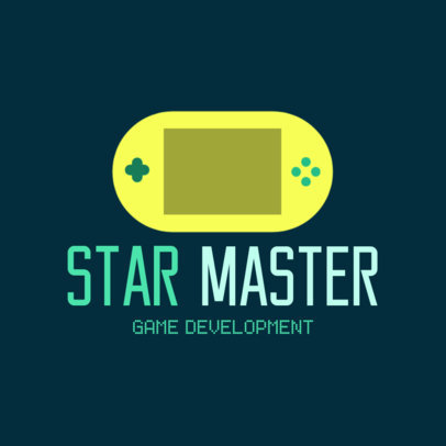 Gaming Logo Template Featuring a Portable Console Clipart 1289k-137-el