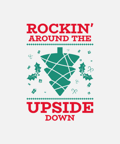 T-Shirt Design Template with Fun Christmas Puns