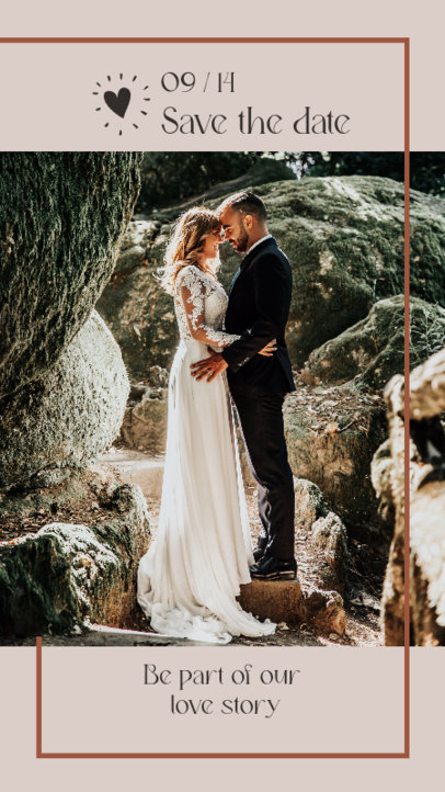 Instagram Story Template with a Wedding Theme
