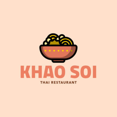 Modern Logo Template for a Thai Restaurant
