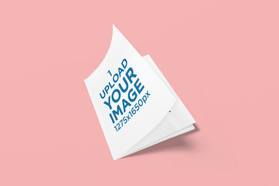 Mockup of a US Letter Size Booklet 