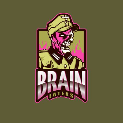 Gaming Logo Generator with a Spooky Zombie Inspired by Call of Duty