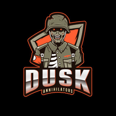Logo Creator Featuring a Zombie Character in the Style of COD