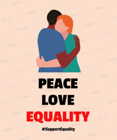 T-Shirt Design Maker with Equality Graphics