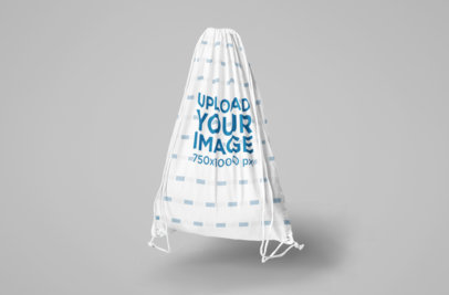 Mockup of a Drawstring Bag in a Studio 820-el