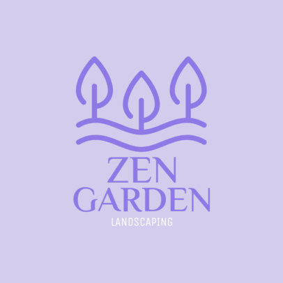 Landscaping Logo Generator for a Zen Garden Maker