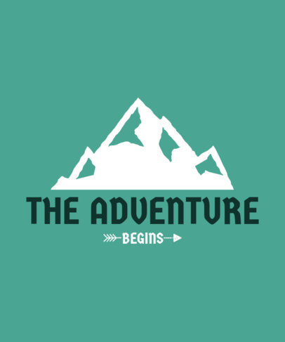 T-Shirt Maker Featuring a Mountain Illustration