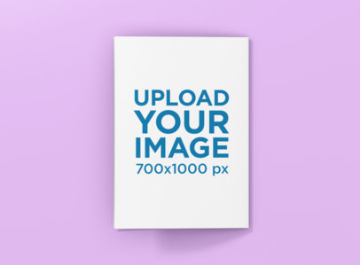 Mockup of a Closed Bifold Brochure