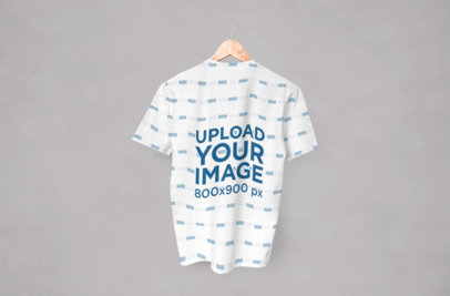 Mockup of a Sublimated Hanging T-Shirt 