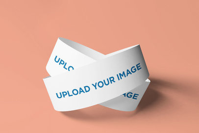 Mockup of Two Overlapping Wristbands in a Minimal Setting