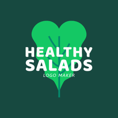 Restaurant Logo Template for a Healthy Salads Place