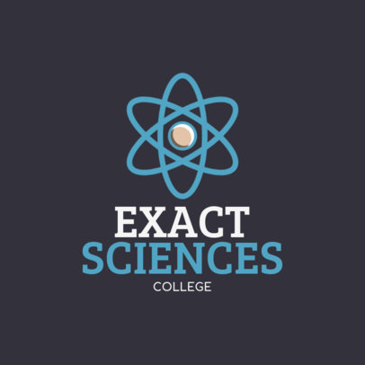 Education Logo Design Maker with a Science Themed Icon