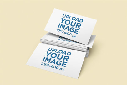 Mockup of Several Business Cards 