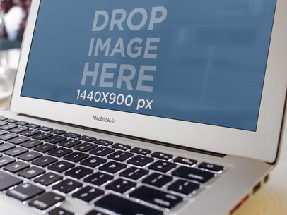 MacBook Air Close Up Shot Office