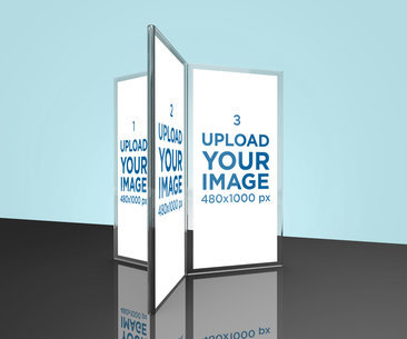 Mockup of a Six-Sided Table Tent