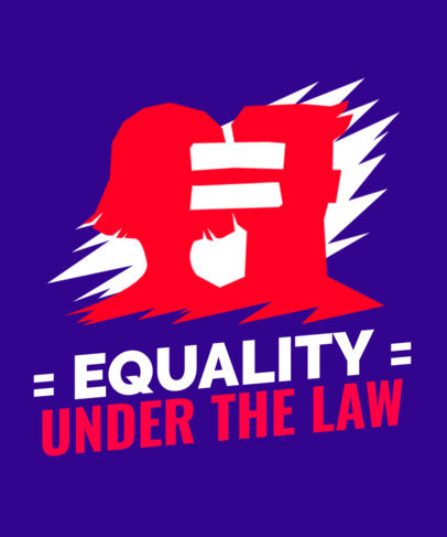 Gender Equality-Themed T-Shirt Design Template