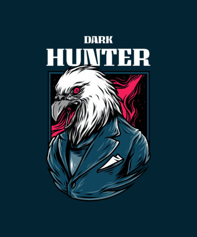 Mafia Animal T-Shirt Featuring a Bird Illustration with Street Art Style