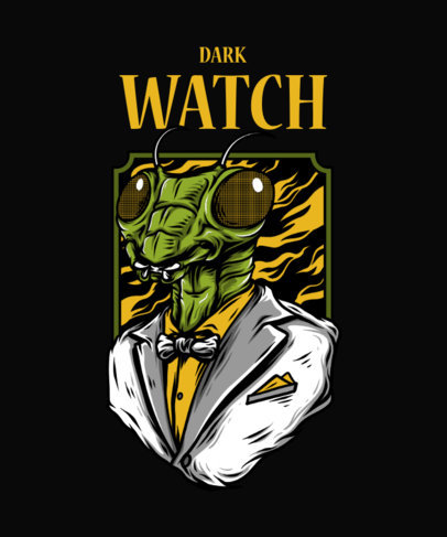 T-Shirt Design Maker Featuring a Street Art-Style Mantis Illustration 33h-el