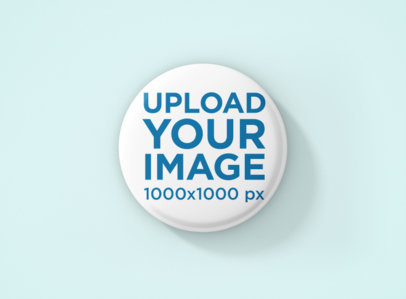 Button Mockup Featuring a Plain Color Backdrop 1168-el