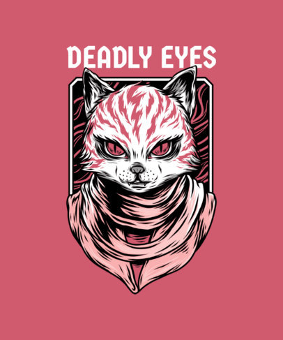 Mafia Animals T-Shirt Design Maker Featuring a Street Art-Style Cougar Illustration