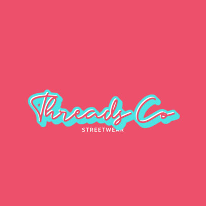 Online Logo Maker with a Handwriting Font for Streetwear Brands 2751d