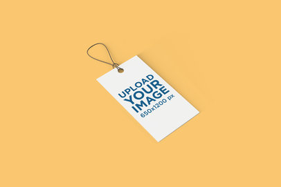 Rectangular Brand Tag Mockup 